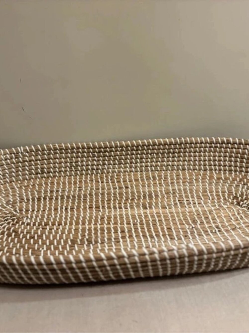Reva Seagrass Baby Changing Basket | Olli Ella